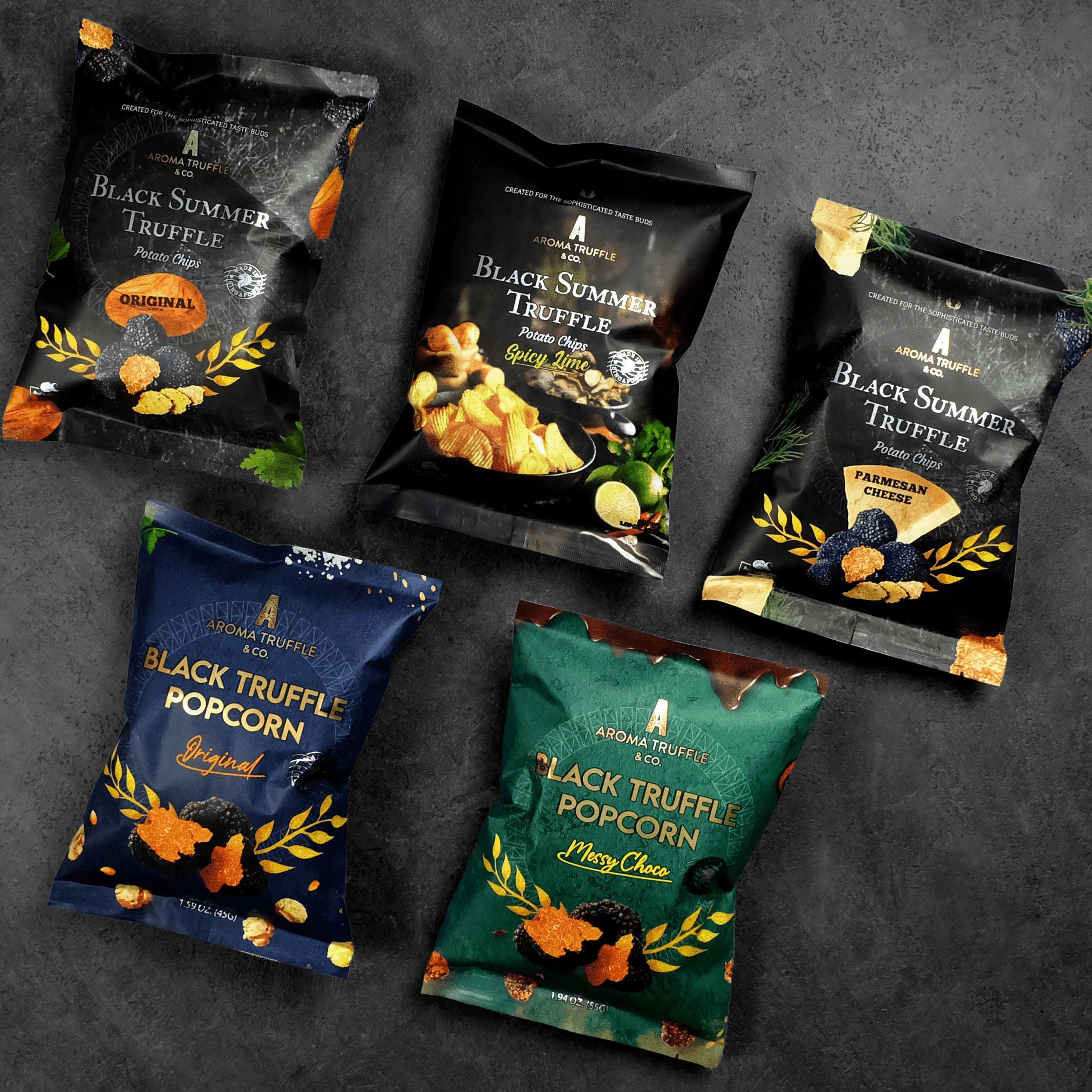 Black Summer Truffle Chips 45g – Aroma Truffle Malaysia