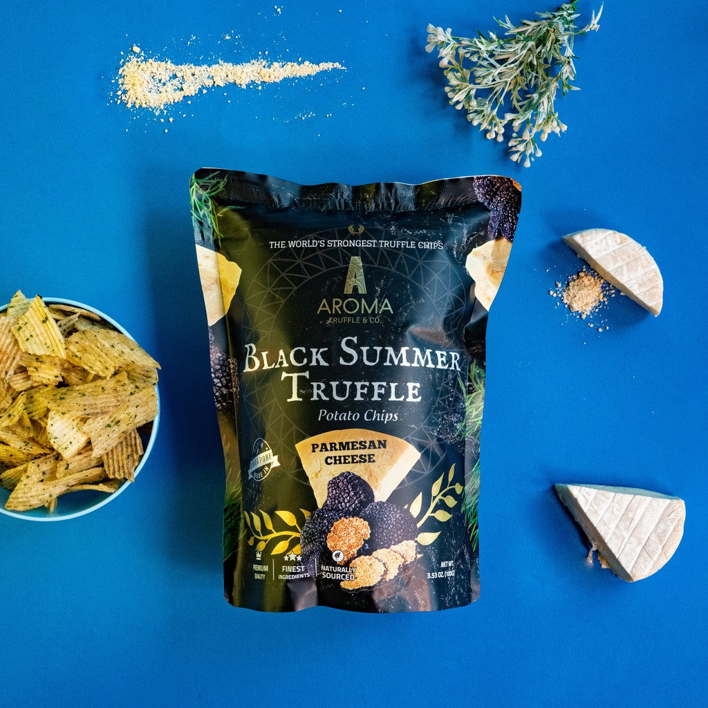 Black Summer Truffle Chips (Parmesan Cheese)